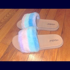 Pastel furry slides